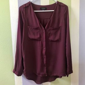 Cotton On Burgundy Blouse